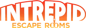Intrepid Escape Rooms logo with bold red and orange typography